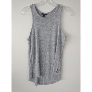 Banana Republic Sleeveless Top High Low Womens Gray Scoop Neckline Size Small